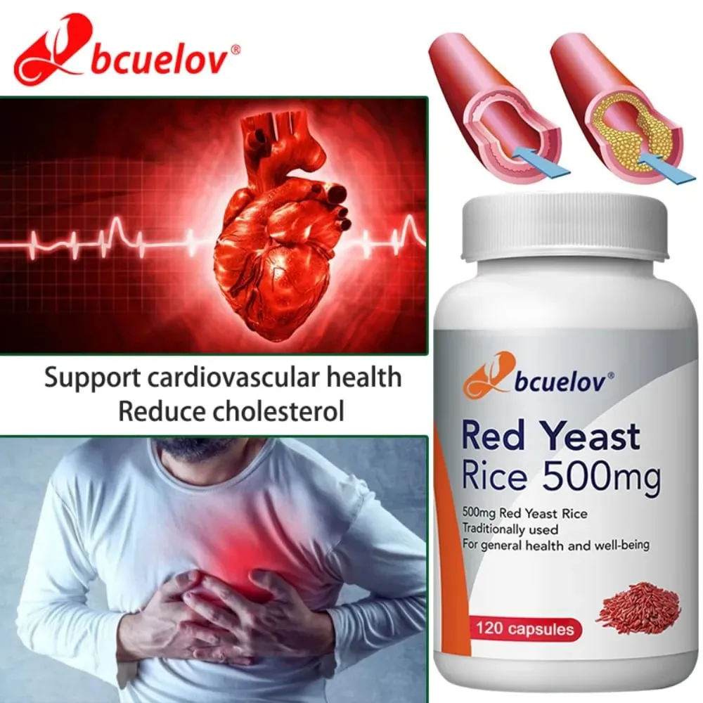 Red Yeast Rice Extract 500 Mg Vegetarian– Advanced Healthy Heart Formula for Cardiovascular Health Supplement — image 4