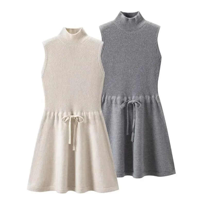 Autumn Women's New Dress 2026 Fashion Slim Knit Mini Short Dress Autumn Chic Comfortable Warm Street Dresses — image 1