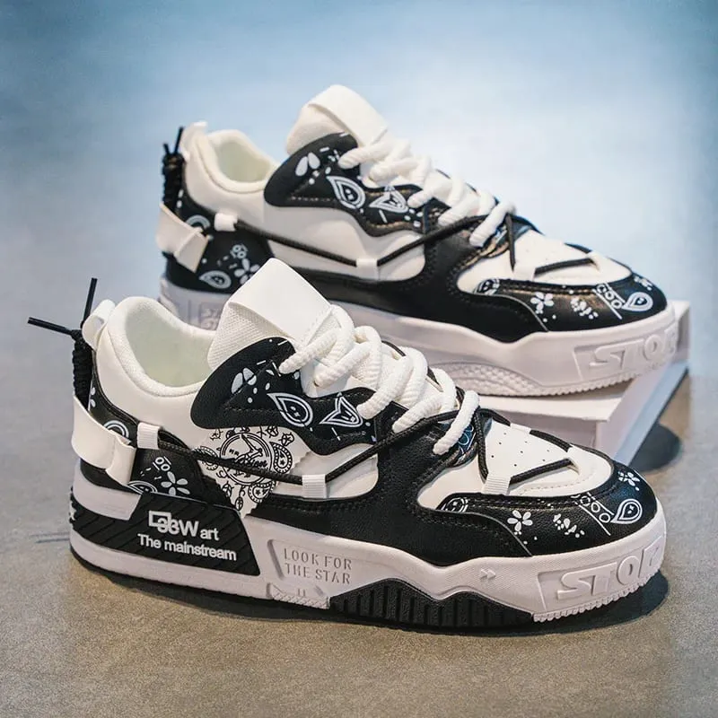 Men's sports and casual board shoes trendy men's shoes fashionable street shoes daily walking shoes