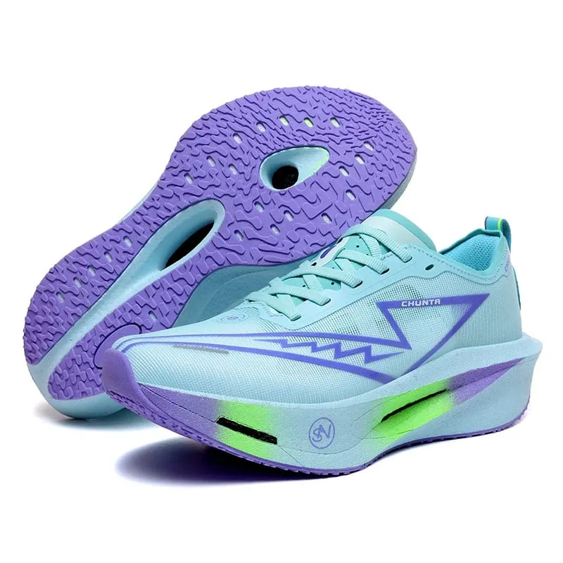 Men's Carbon Plate Breathable Mesh Running Shoes Women's Marathon Shock-Absorbing and Anti Slip Chunta Sports Shoes — image 8