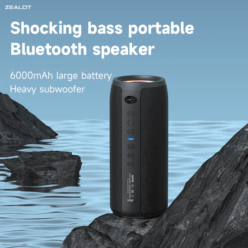 Zealot-S51Pro 40w alto-falante bluetooth de alta potência 3d estéreo baixo alto-falante bluetooth portátil ipx5 à prova dwaterproof água adequado tws boom box — image 7
