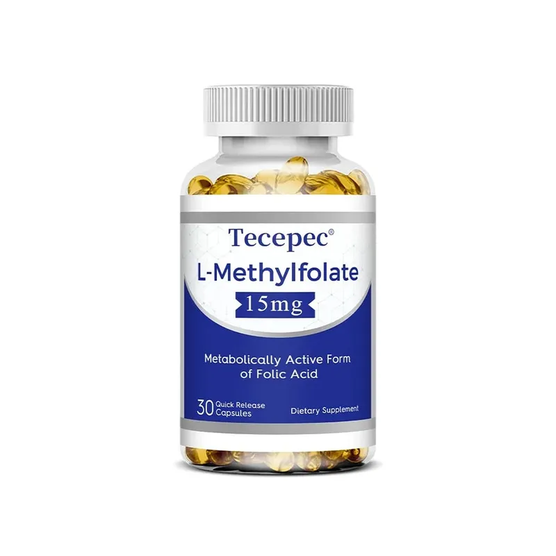 L-Methylfolate 15mg Supplement - Metabolically Active Form of Folic Acid Support Brain & Heart Health Non-GMO Gluten Free