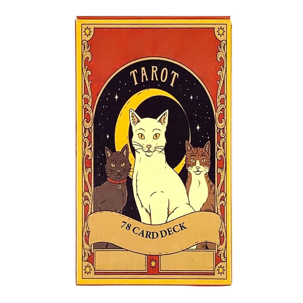Hot-selling Tarot Cards A 78 Card Deck Unique Cards For Cat Lovers and Tarot Enthusiasts Cute Cards Game New Year Gifts