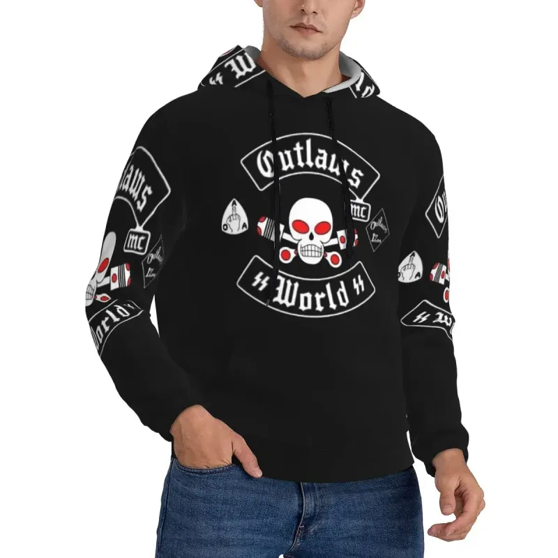 Outlaws Mc Support Hoodie Harajuku Pullover Autumn Winter Men Women Sweatshirts Long Sleeve Tops — image 5