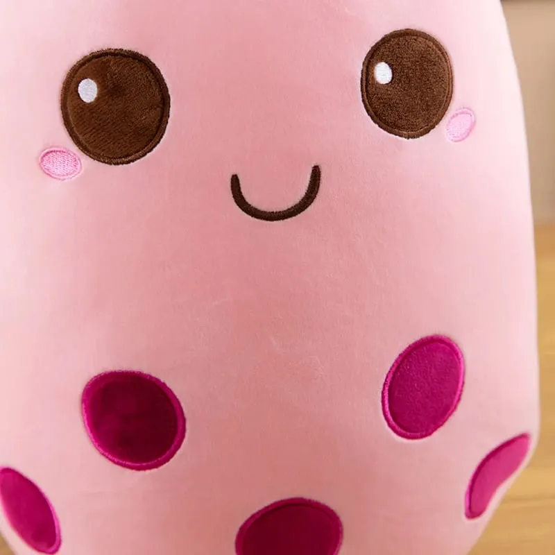 Cute Stuffed Boba Plush Bubble Tea Food Milk Cup Plushie Pillow Soft Kawaii Hugging Plush Toys Gifts for Kids