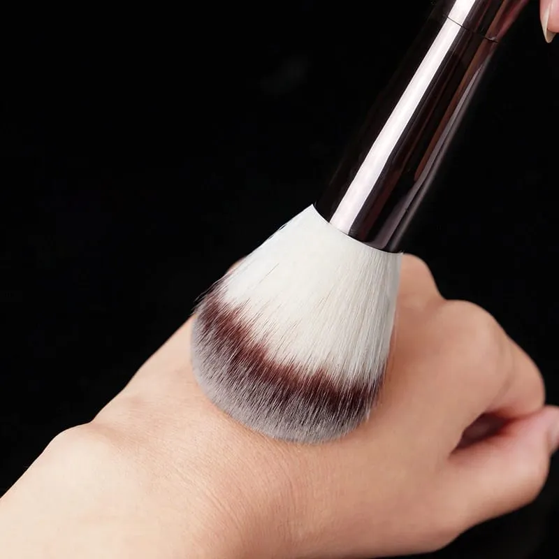 Sablier Pro, pinceaux de maquillage pour fond de teint, poudre, contour, fard à joues, manche en métal, surbrillance, bronzant, haut de gamme, sans boîte, 1 pièce — image 4