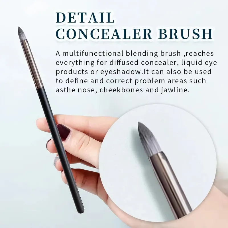 Black Foundation Make up Brush Cream Foundation buffing Makeup Brush Big Foundation Brush Synthetic Hair Face Makeup Tool — image 16