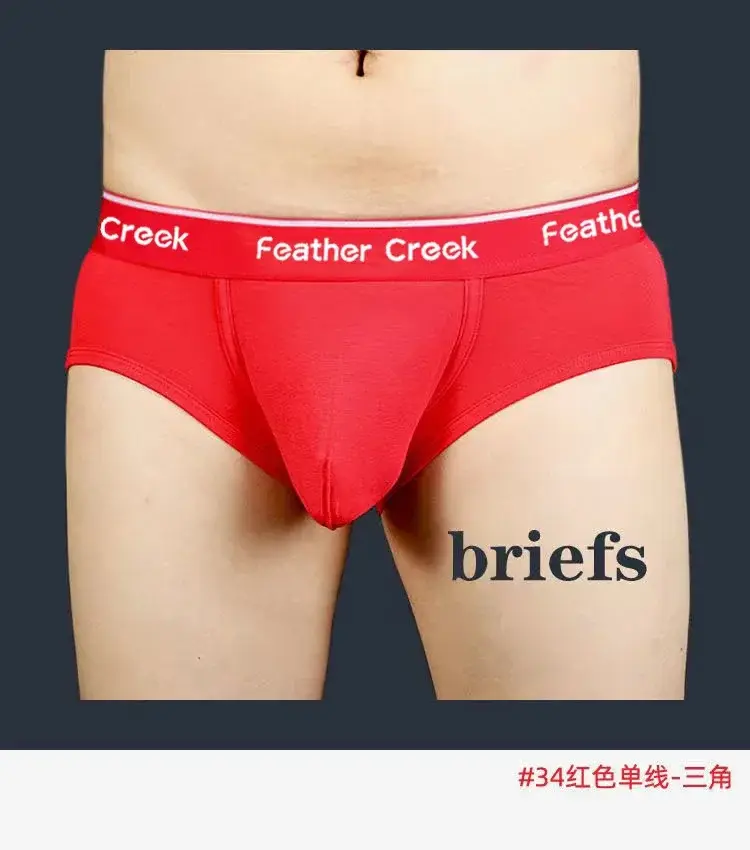 Large Pouch Men's Panties U Convex Front Pocket Flat Foot Triangle Sexy Shorts Fashionable Underwear for Men