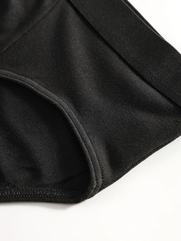 4-Piece Men's Triangle Underwear, Simple and Comfortable for Daily Use. Four-Color Underwear Set, All-Season Men's Underwear