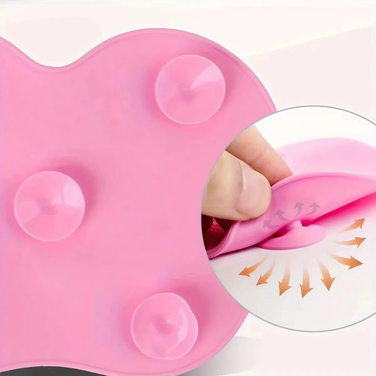Silicone Apple-Shaped Makeup Brush Cleaning Mat With Suction Cup Deeply Cleans Makeup Brushes Making Brushes Fluffy And Soft — image 5