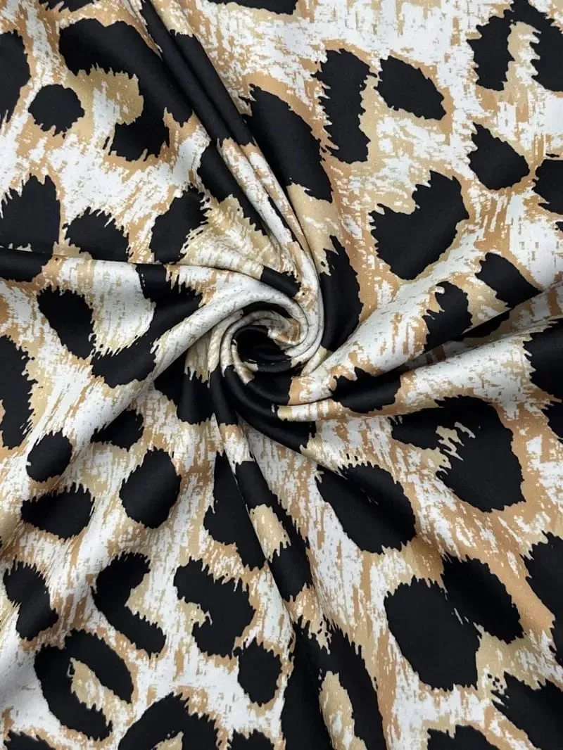 Retro Leopard Print Slim Fit V-Neck Suspender Dress Hip Hugging Mid-Length Spicy Girl Fashion Retro Animal Print Dresses — image 4