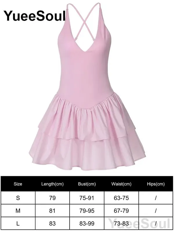 Pink Women's Dress Elegant Evening Birthday Party Female Dresses 2026 Summer New Sweet Cute Y2K Casual High Street Lolita Dress — image 8