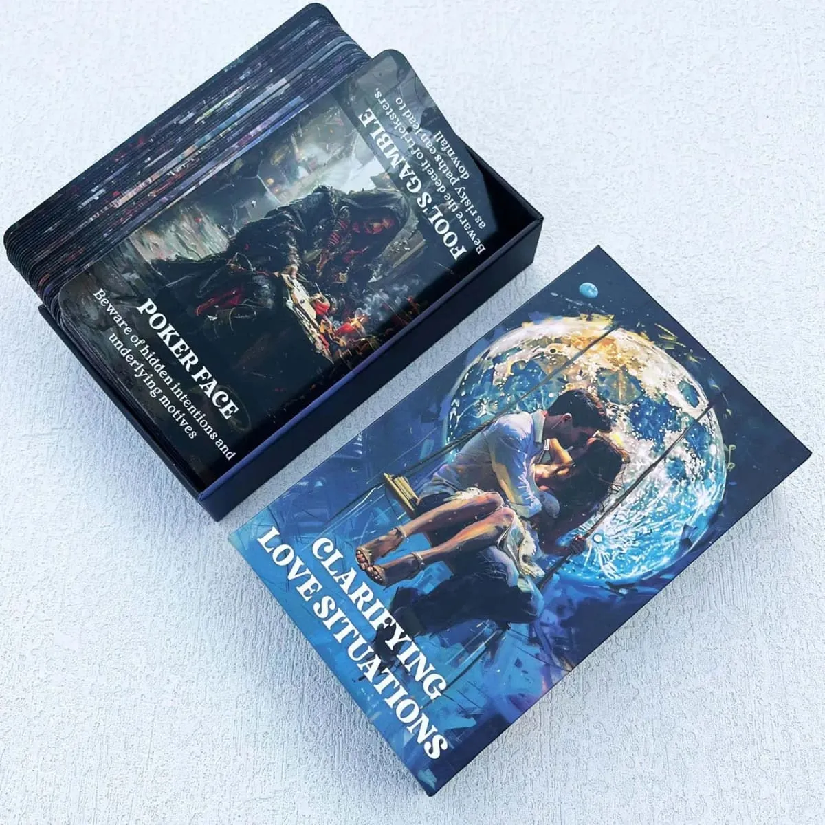 Clarifying Love Situations Oracle Cards Twin Flame Shadow Work Deck Soul Partner Relationship 56 Cards Ages 13+ — image 3