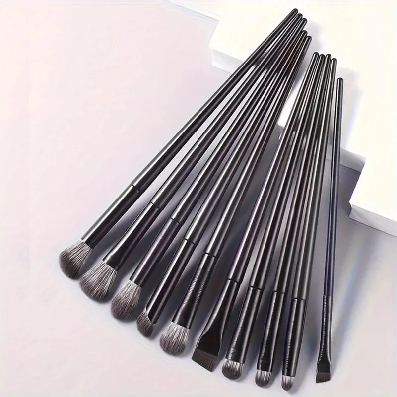 10-Piece Set Of Eye Shadow Makeup Set Brushes Create Perfect Eye Makeup Precise Eye Shadow Eyeliner Pen Contour Soft Bristle