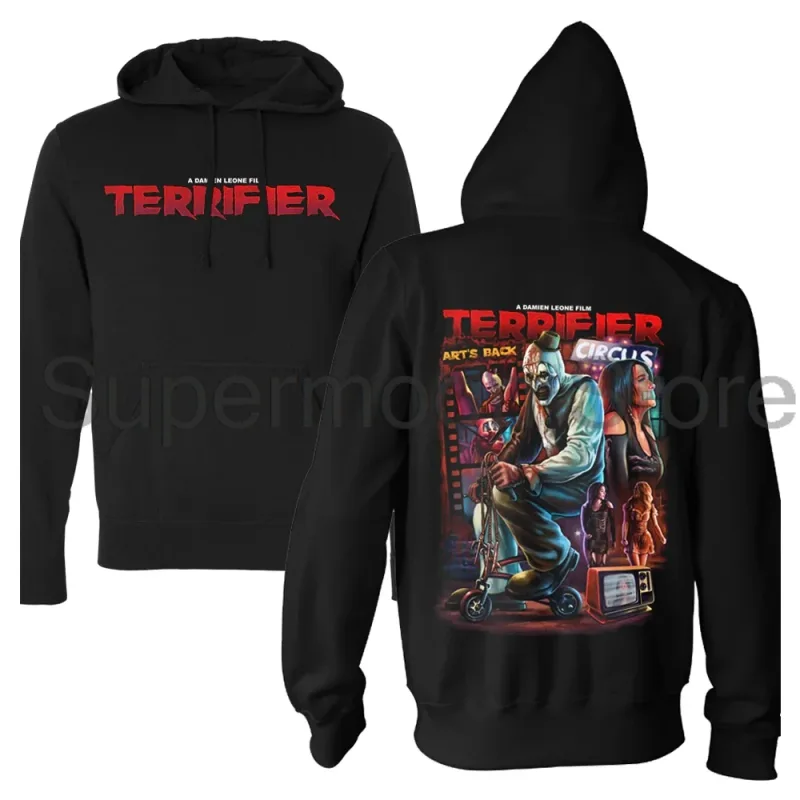 Terrifier Movie Hoodie Unisex Long Sleeve Streetwear Women Men Hooded Sweatshirts 3D Clothes — image 4