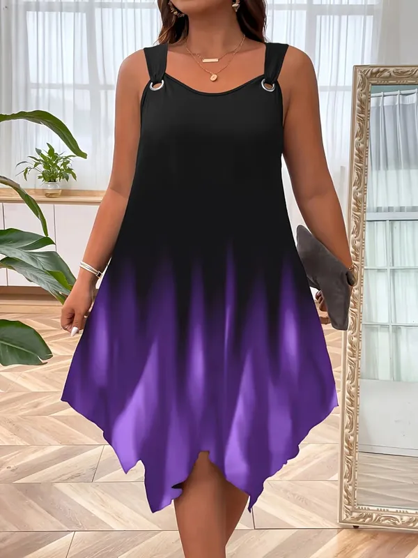Chic Plus Size Women's Sundress with Stylish Strap Design for Effortless Summer Elegance — image 8