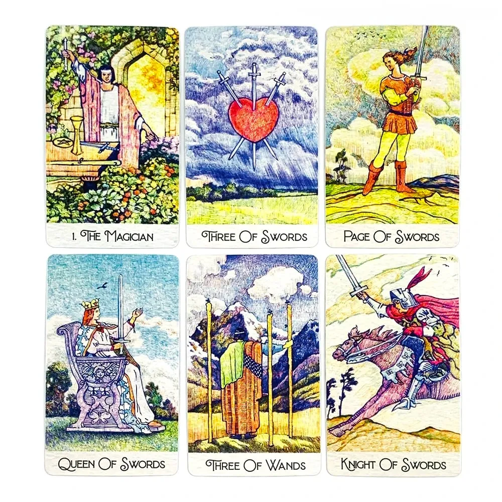 Rediscovered Classic Tarot Cards 78 Card Vintage Art Style English Edition Divination Board Game Perfect for Spiritual Practice — image 4