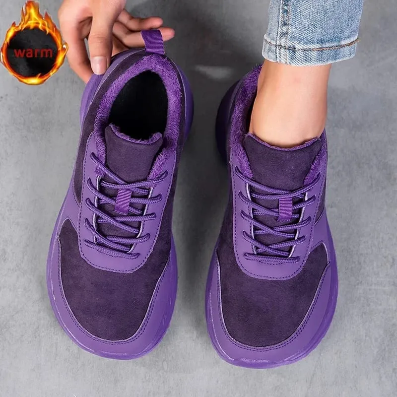 Winter Wide Head Men's sneakers Unisex Barefoot Comfortable Big Size warm Casual Shoes Non-slip Hiking Shoes Minimalist Shoes — image 8