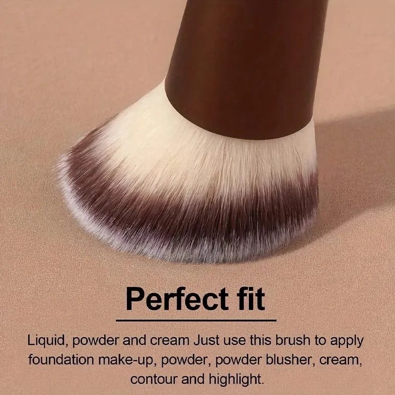 2pcs Professional Aluminum Tube Makeup Brush Set Soft Foundation Brush Blush Brush Powder Brush Concealer Brush Contour Bru