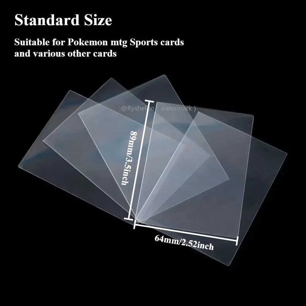 100ks Hot Transparent MTG Card Sleeves Standardní velikost Průhledný TCG Card Protector Vnitřní kryt karty pro sportovní stolní hry 64x89mm — image 3