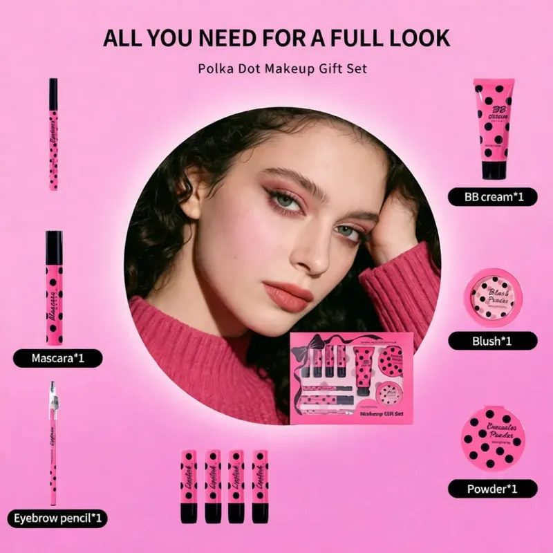 Komplettes Beauty-Kosmetik-Make-up-Set für Hengfang Gesichtspalette, Lidschatten, Lippenstift, Werkzeuge, reisefreundlicher Geschenkkoffer — image 3