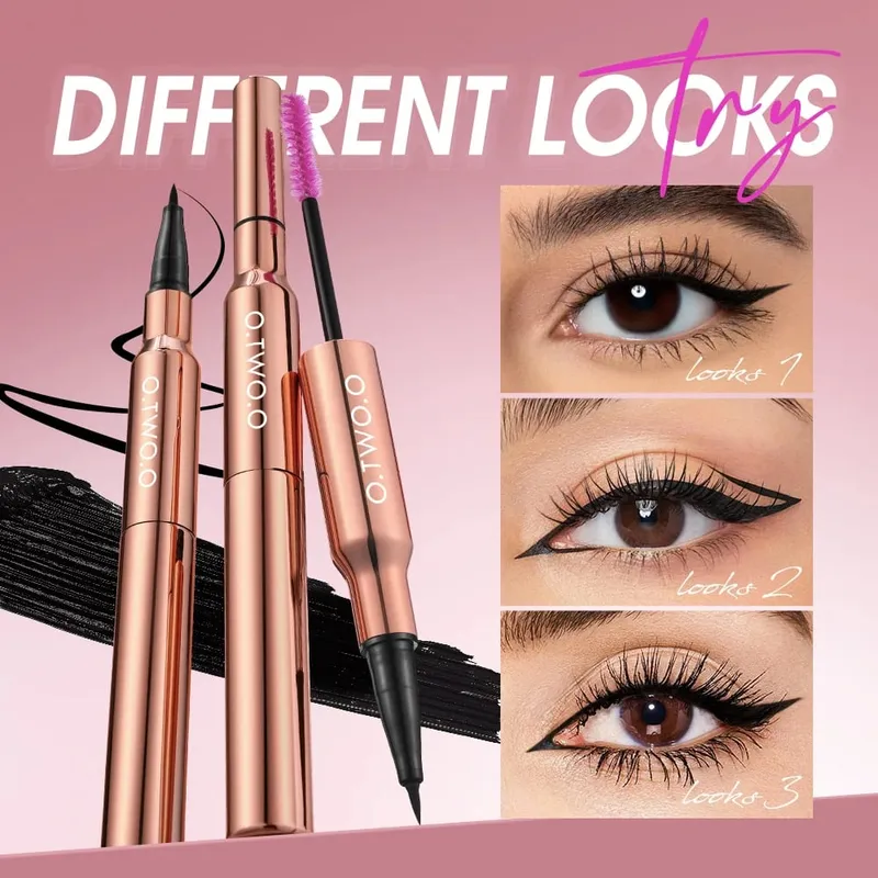 O.TWO.O 9pcs Full Makeup Face Setting Powder Primer Base Mascara Eyeliner Pen Eyebrow Tint Lipstick Eyeshadow Make-up for Women — image 5