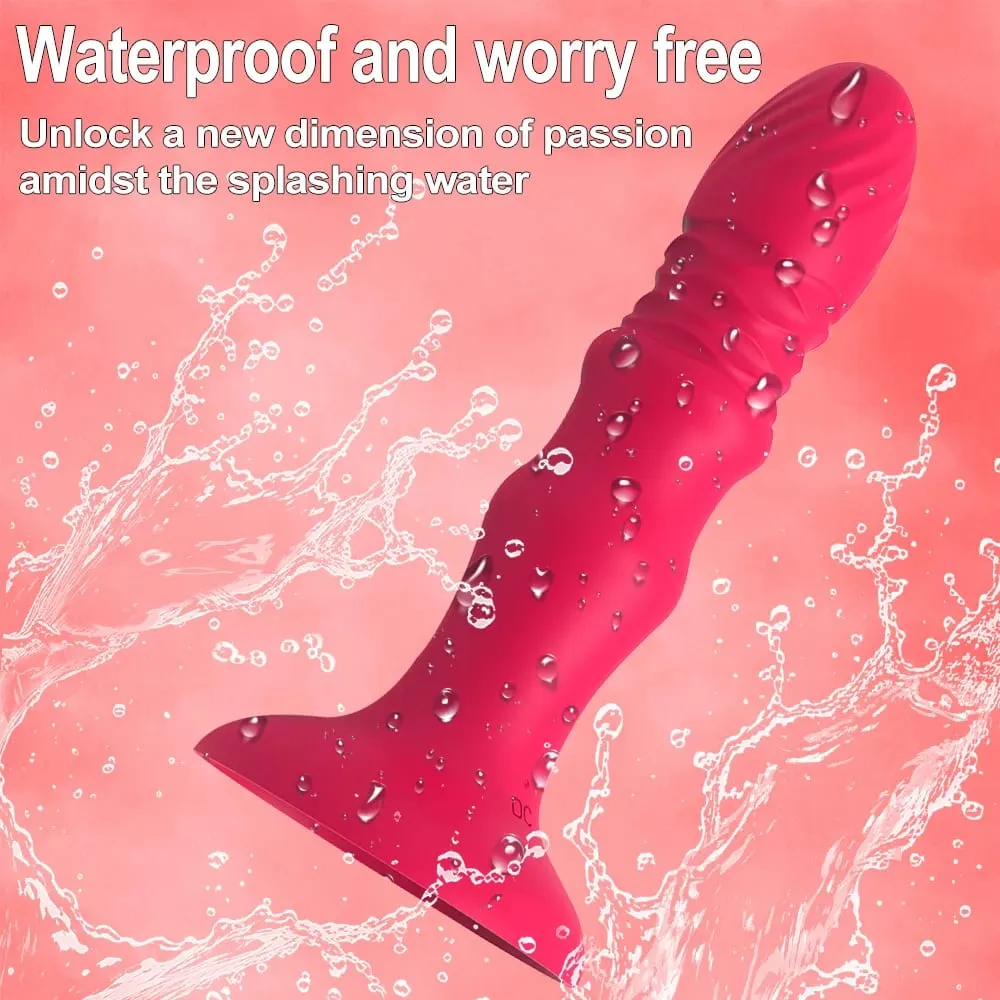 Unisex Anal Stopper Vibration Massagers APP Remote Control Telescopic Vibration Buttocks Stoppers with Suction Cups Adult Toys