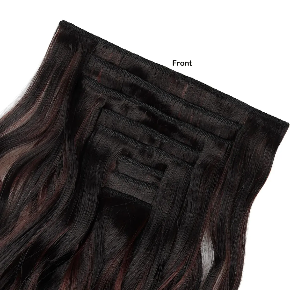Wavy Clip in Hair Extensions 50cm Matte Synthetic Hair Pieces For Women Daily Party Hairstyle