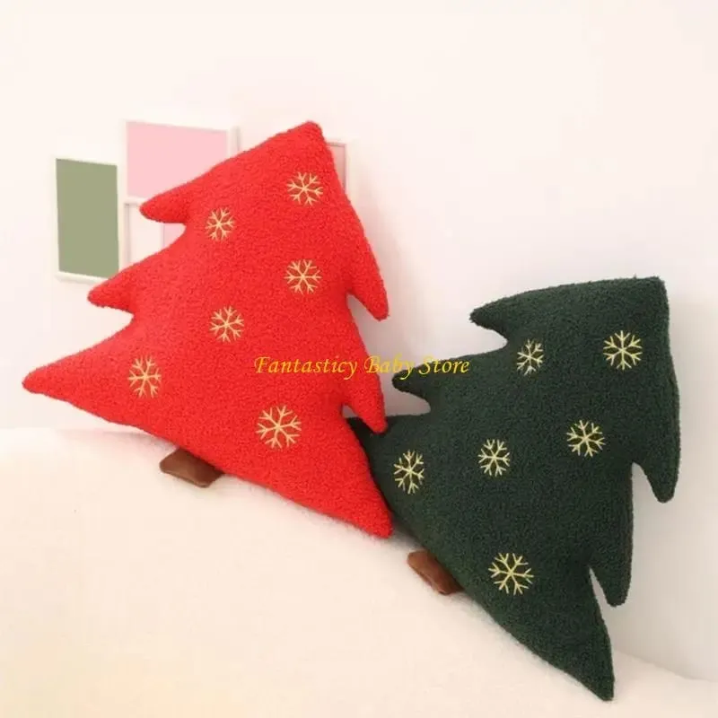 J6BE Dessert Stuffed Plush Pillow for Christmas Decoration Festive Room