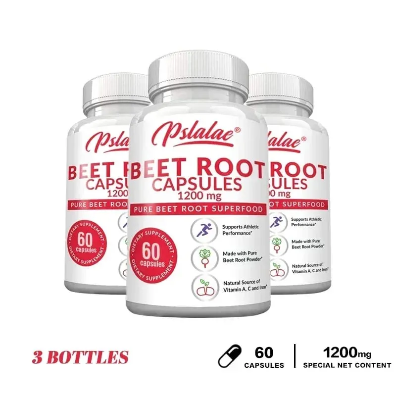 Beetroot Capsules - Helps Relieve Fatigue Promotes Heart and Cardiovascular Health Improves Human Immunity Non-GMO — image 11