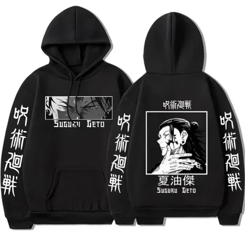 hoodies for man 3D Anime Satoru Gojo Printing Hooded Men Women Hoodies Prevalent Harajuku Manga Unisex Sweatshirt Men's clothing