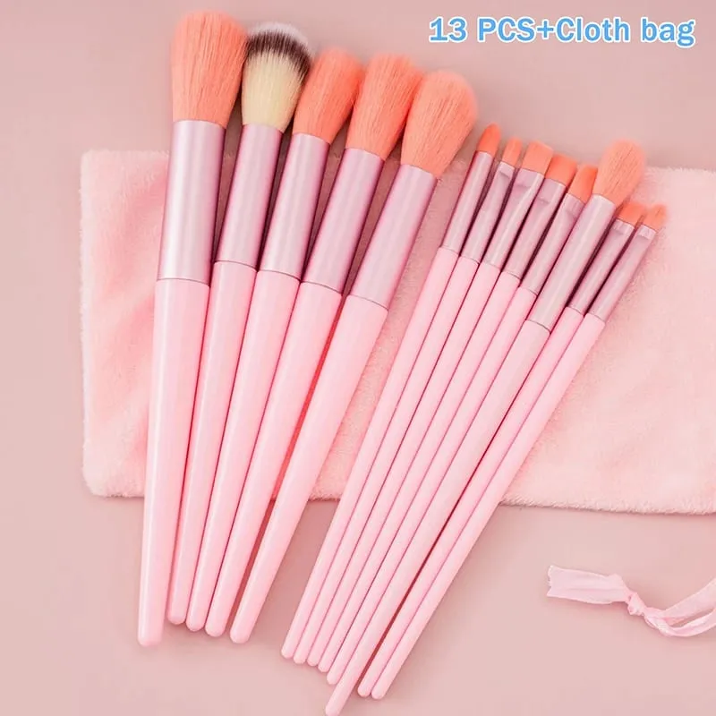 8/13PcsMakeup Brush Set Fluffy Professiona Cosmetic Foundation Powder Eyeshadow Kabuki Make Up Brush Beauty Tool Makeup. — image 13