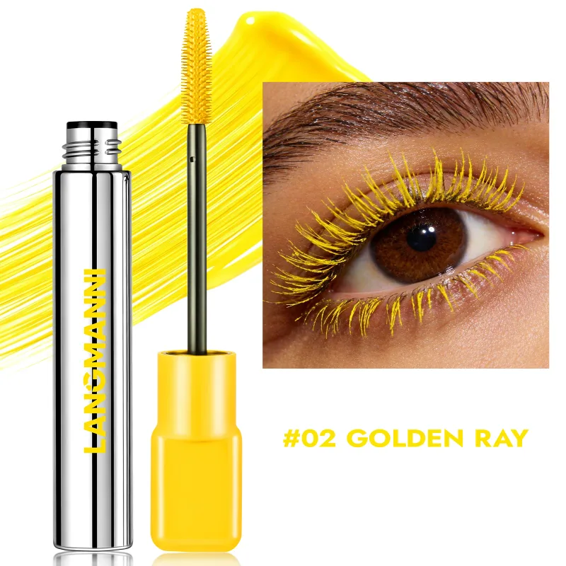 Colorful Blue Mascara Lengthens Eyelashes Extension Thick Fiber Curling Waterproof Green White Pink Black Eye Makeup Cosmetics — image 9