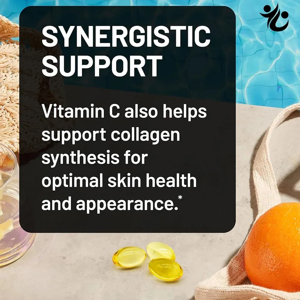 Capsules de vitamine C liposomale 1000 mg, soutien à la défense immunitaire, production de collagène, éclat de la peau, bien-être cognitif et circulatoire — image 6