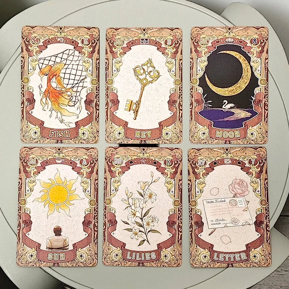 Fairy Tale Dream Lenormand Deck 42 Pcs Rana System 10*6cm Cartoon Lenormand Cards