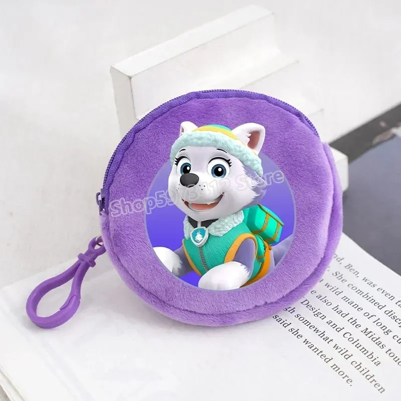 Paw Patrols Round Wallet Cute Keychain Bag Printing Coin Zipper Purse Anime Small Change Bags Convenient Mini Storage Pouch Gift — image 26