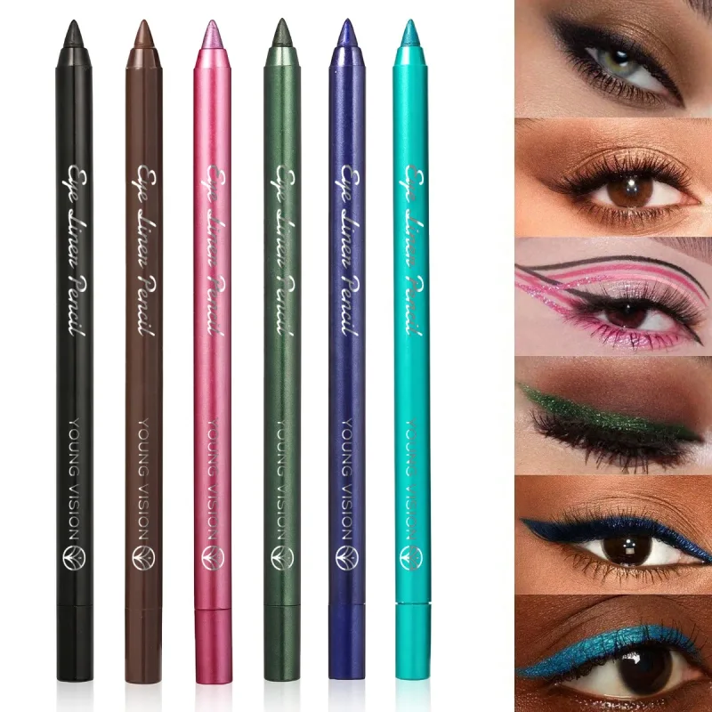 Pearl Shimmer Eyeliner Gel Glitter Green Eye Shadow Stick Matte Metallic Eye Makeup Waterproof Durable Easy to Color Highlighter — image 3