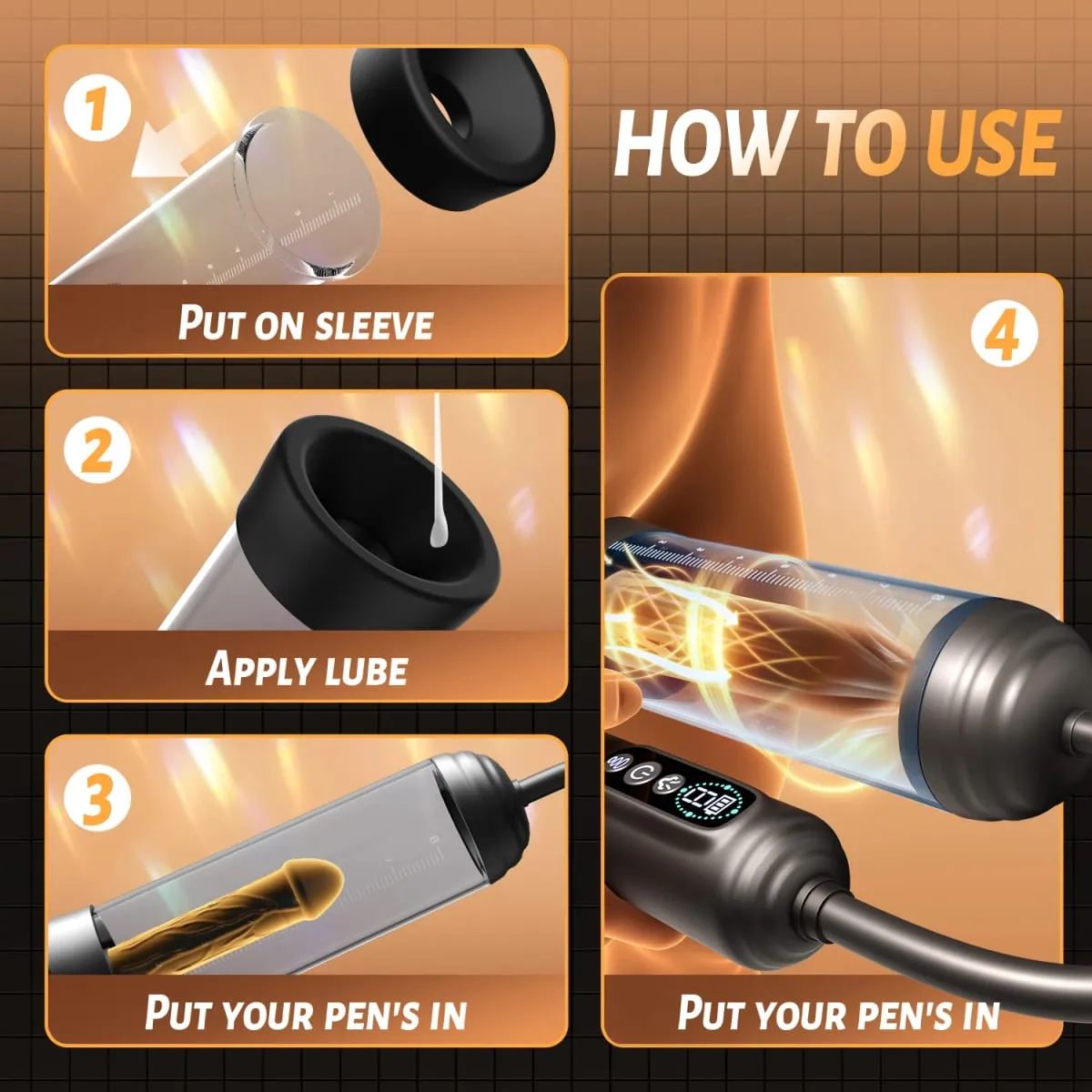 Automatic Electric Penis Pump Male Vacuum Suction Massager Delay Enlargement Glans Blowjob Masturbation Adult Sex Toys for Men — image 5