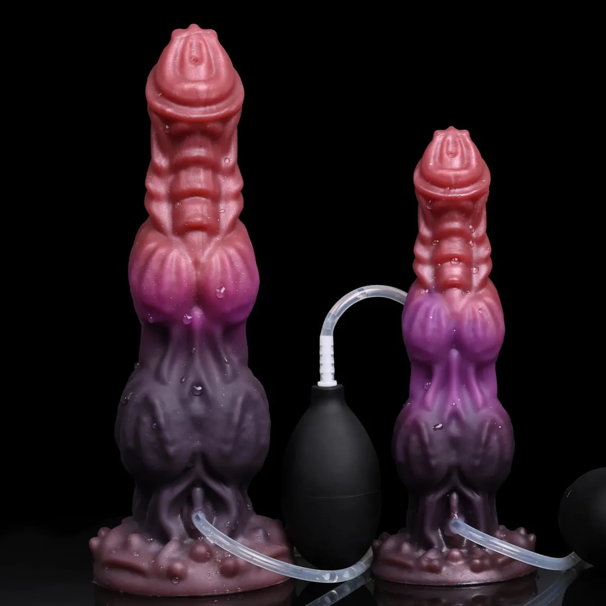 Ejaculation Monster Dildo Soft Silicone Penis Inflatable Big Knot Dildos Squirting Strong Sucker Dick Sex Toy for Women Men 18+ — image 1