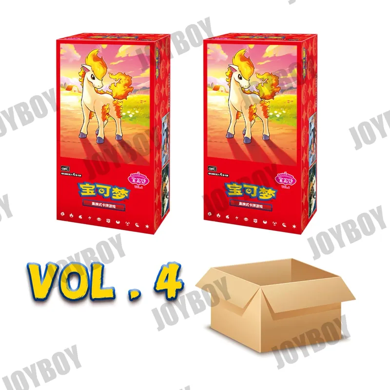 במלאי 100%כרטיסי פוקימון מקוריים PTCG Gem Pack Vol 5 Simplified Chinese Tcg Vol. חבילת אבני חן 5 קלפים 4 קופסת מתנות — image 8
