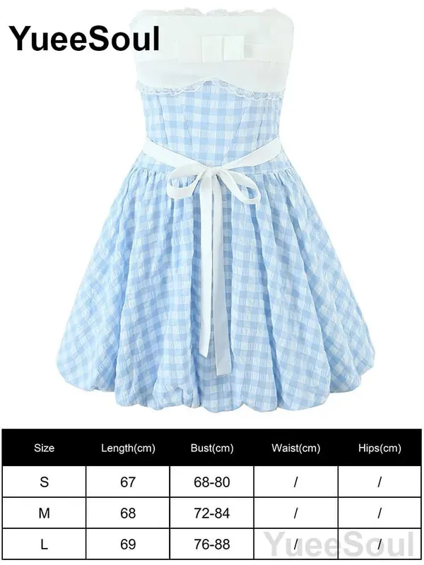 Blue Printed Mini Dress 2026 Summer New Elegant Party Birthday Evening Dresses Y2K Sweet Cute High Street Casual Women Dress — image 27