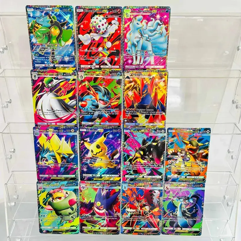 Mimikyu ex English Version Collectible Grade DIY Foil Texture Nice Condition Premium Anime Collection Cards