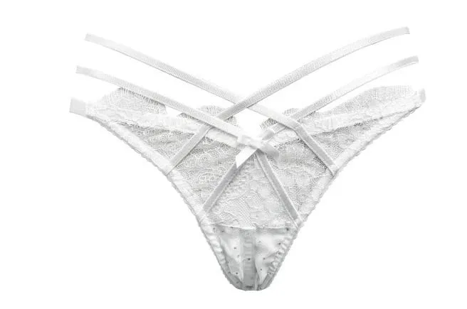 Hot Sale Summer Lace Embroidery Cross Tie Lingerie Set Sheer Mesh Push Up Bra Comfort Daily Wear Underwear Set for Women 32-38 — image 14