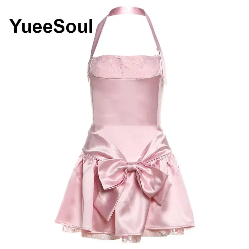 Pink Women's Dress Elegant Evening Birthday Party Female Dresses 2026 Summer New Sweet Cute Y2K Casual High Street Lolita Dress — image 2