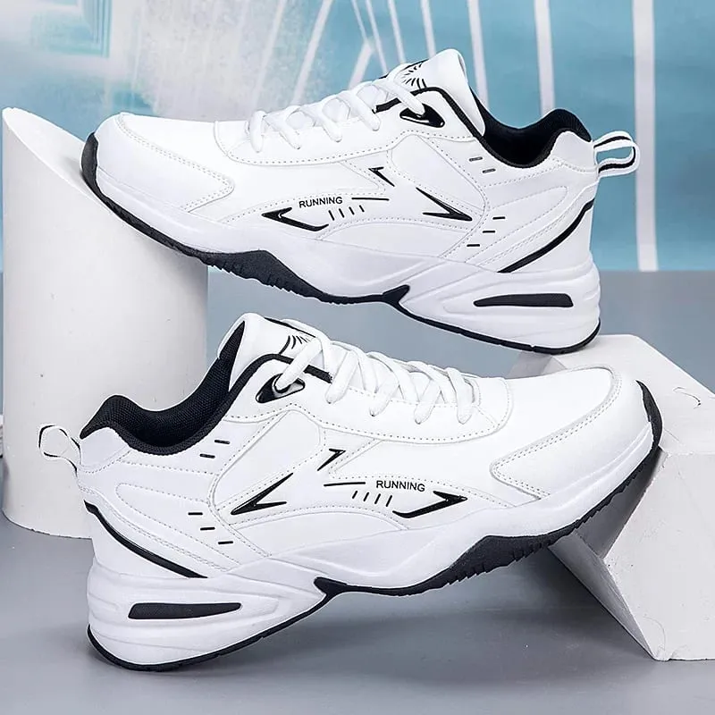 Chunky Sneaker for Men Thick Sole Versatile 2026 New Trend Mesh Lace Up Breathable Casual Sports Shoes Increased Soft Soles — image 1