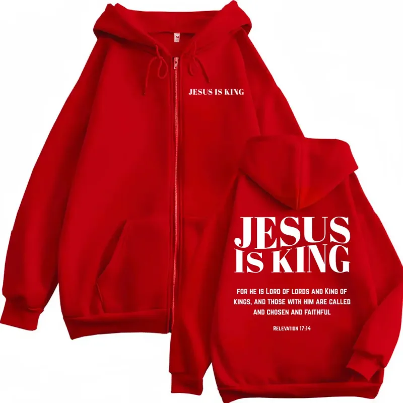 Christian Jesus Bible Verse Print Zipper Hoodie High Quality Fashion Zip Up Pullovers Men Women Casual Long Sleeve Sweatshirts — image 6