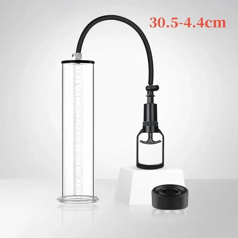 Male Penes Pump Manual Vacuum Penis Enlarger Mga Sex Toys Para sa Lalaki Pagpapalaki ng Penis Penile Extender Trainer Mga Matanda na Mga Produktong Sex 30cm
