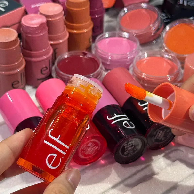 Bán chạy nhất Elf công dụng kép Liquid Blush Lip Gloss Dưỡng ẩm liên tục Tạo bột làm sáng tự nhiên Mỹ phẩm Blusher dạng lỏng
