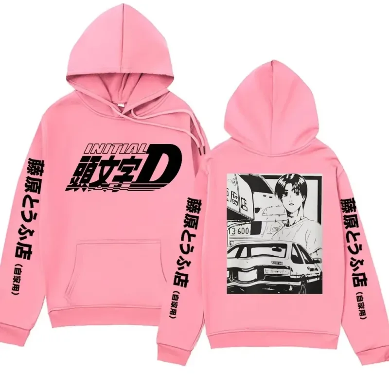 Anime Initial D AE86 Hoodie Hachiroku Shift Drift Cotton Hoody Takumi Fujiwara Tofu Shop Men Women Sweatshirts Winter Clothing — image 5