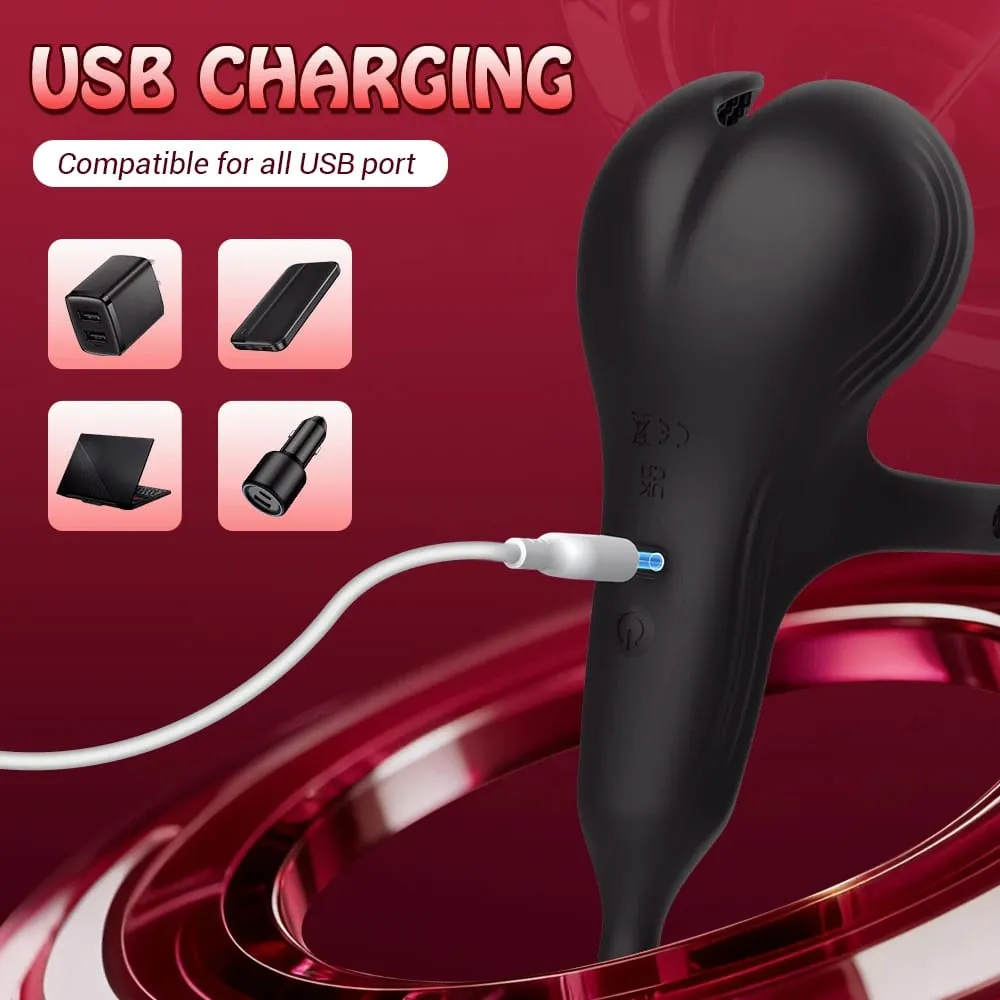 Thrusting Anal Plug Vibrator Male Prostate Massager Remote Control Cock Ring Testicle Taint Stimulator Sex Toys for Men Couples — image 6